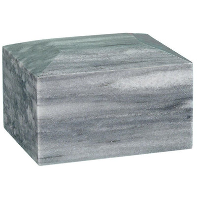 Rectangular Marble Urn - 50 Cubic Inches-Urns-Grey-Sorrento Valley Pet Cemetery