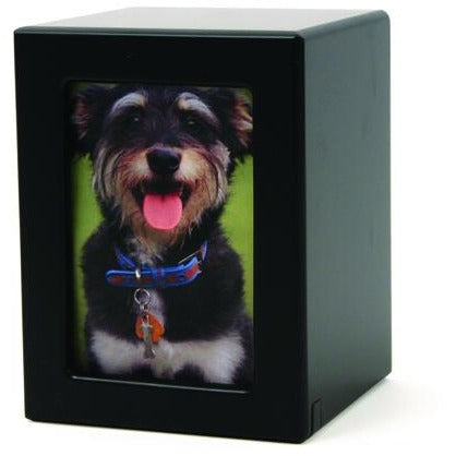 Photo Urn - Black-Urns-Small-None-Sorrento Valley Pet Cemetery