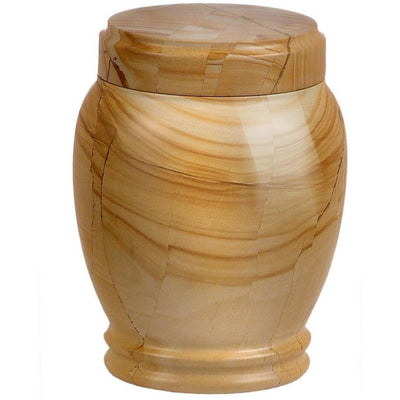 5.25" Plain Marble Urn - 35 cubic inches-Urns-Teakwood-Sorrento Valley Pet Cemetery