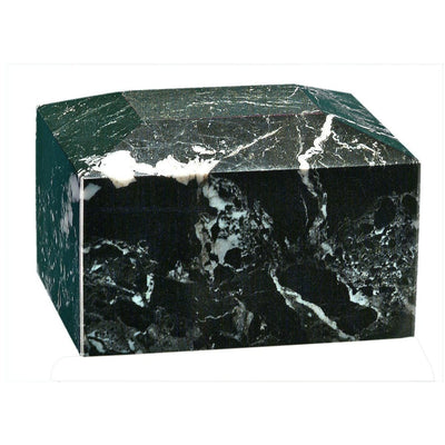 Rectangular Marble Urn - 50 Cubic Inches-Urns-Black Zebra-Sorrento Valley Pet Cemetery