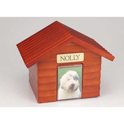 Doghouse Urn One size for all pets-Urns-Redwood-Personalized-Sorrento Valley Pet Cemetery